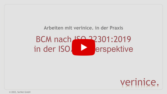 Video "BCM in verinice nach ISO 22301" abspielen