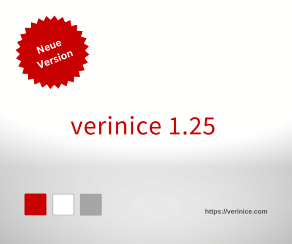 [Translate to English:] verinice 1.25 veröffentlicht