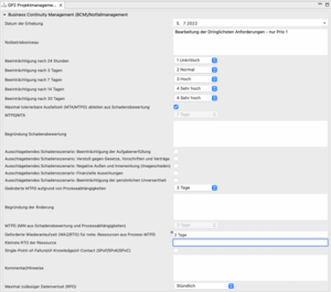 verinice 1.25: BCM - Geschäftsprozesse erfassen