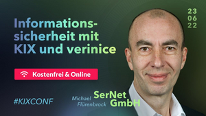 verinice-Product-Owner Michael Flürenbrock mit seinem Vortrag bei der KIXCONF